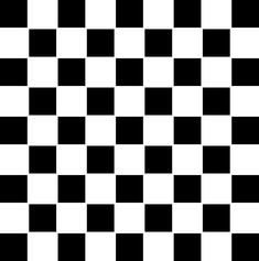 a black and white checkerboard pattern is shown