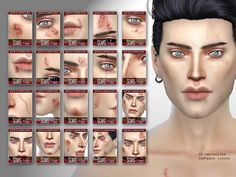 an image of various facial expressions for the male character in the video game bloodray