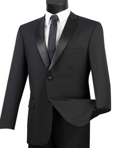 Black Homecoming Suit, Tuxedo Colors, Tuxedo Accessories, Women Church Suits, Black Church, Slim Fit Tuxedo, Church Suits, Slim Suit, Smart Men