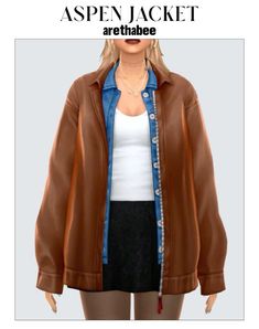 #DollOutfit#DollFashion#DollClothes#DollStyle#DollWardrobe#DollDress#DollAccessories#BlytheFashion, #BlytheOutfits, #BlytheStyle Different Body Sizes, The Sims 4 Maxis Match, Oversized Leather Jacket, Sims 4 Tsr, Make Outfits, Sims 4 Family, 2 October, Sims 4 Cas Mods, Pelo Sims