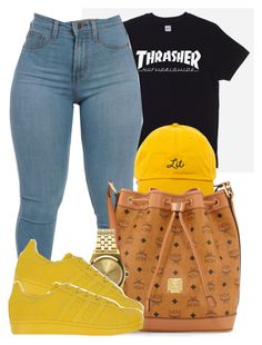 "Thrasher X MCM" by bria-myell ❤ liked on Polyvore featuring HUF, MCM, Nixon and adidas Originals Tomboyish Outfits, Summer Swag Outfits, Slay Outfits, Lit Outfits, Fresh Outfits, Fall Wear, Spring Fashion Outfits, Dope Outfits, Fall Fashion Outfits