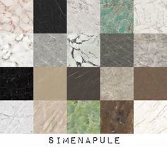 marble tiles with different colors and patterns