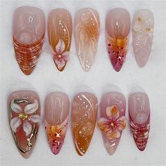 Product Information: Type : False nails/Press on nails/Stick on nails/Nails Tips 100% New and high quality Color: Multicolored Material: ABS Plastic Package Includ ed: 2 4pcs False Nails with glue Feature: Full cover/Glue Included/Pre-designed/Durable/Detachable 1.This false nails are easy to file, paint and apply. It looks natural and nice holding the color without separating or streaking, making your tips magical and stylish. 2.Easy to use according to your option to wear them long or clip them short, easy to trim and file them to any length and shape you like. Mutiple application: The false nails are great for learners at all stages,suitable for nail salons and diy nail art at home,easy to remove,which are wonderful gifts for your wife,girlfriend,mother or sisters,as well as they are gr Nail With Butterfly, Nails Medium Almond, Medium Almond, Nail Remover, Nail Tip, Nails Medium, Almond Nail, New Nail Art, Nail Forms