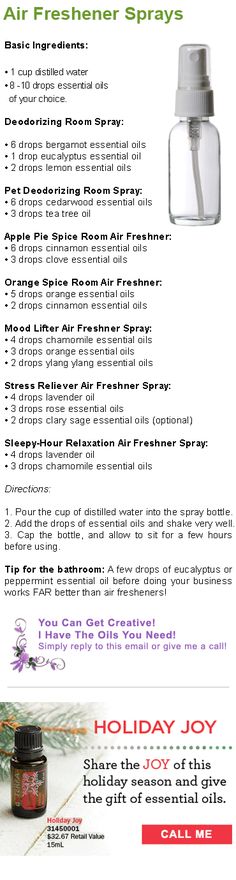 Room Sprays Essential Oils Air Freshener, Air Freshener Spray, House Hacks, Diy Kosmetik, Yl Essential Oils, Doterra Oils, Diy Essential Oils, Oil Uses