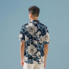 Introducing our Hawaiian Shirt for men, featuring vibrant floral patterns and a comfortable button-up design, perfect for the travel-loving boho enthusiast. This retro vacation wear blends style and comfort effortlessly, making it an ideal casual button-down choice for those seeking laid-back charm with a touch of nostalgia. 𝐃𝐄𝐓𝐀𝐈𝐋𝐒 🌴95% Polyester | 5% Spandex 🌴Boxy fit, straight cut 🌴Runs large, check your measurements against size chart 🌴Includes Chest Pocket 🌴Colors may appear dif Patterned Camp Shirt With Floral Print And Relaxed Fit, Patterned Floral Print Camp Shirt With Relaxed Fit, Relaxed Fit Hawaiian Shirt With Floral Print, Floral Print Cotton Hawaiian Shirt, Blue Floral Print Shirt With Camp Collar, Summer Floral Print Button-up Short Sleeve Shirt, Relaxed Fit Floral Print Hawaiian Button-up Shirt, Relaxed Fit Floral Print Hawaiian Shirt, Blue Short Sleeve Shirt With Floral Print For Vacation