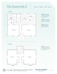 the floor plan for an apartment with two separate rooms