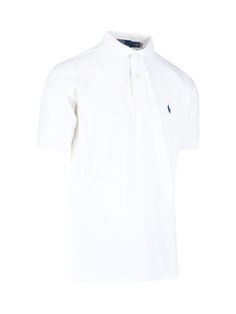 100% Cotton Classic Tops With Embroidered Logo For Summer, Classic Summer Tops With Embroidered Logo, Classic Cotton Shirt With Embroidered Logo, Fitted Short Sleeve Shirt With Embroidered Logo, Fitted Short-sleeve Shirt With Embroidered Logo, Self Portrait Dress, Ralph Lauren Logo, Prada Leather, Equestrian Style