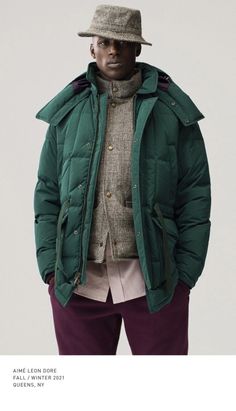 Green Wool Coat, Aime Leon Dore, Plaid Vest, White Ducks, High Fashion Street Style, Fall Looks, Mens Street Style, Sport Fashion, Lifestyle Brands