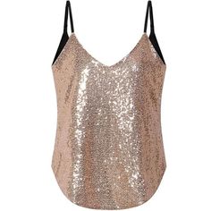 Women's Sparkle Sequin V-Neck Tops Tank Gold 60% Polyethylene, 40% Polyester Imported Pull On Closure Light Stretch For A Comfortable Fit.Enjoy Comfortable Wear Throughout The Day. This Is V Neck Sleeveless Sequin Tank Top Made From Full Sequins Covered For A Beautifully Embellished With A Soft Lined For That Perfect Balance. Adjustable Elastic Strap And Soft Lining Make More Comfortable Fit. Perfect To Match Your Favorite Jeans, Under Sweater, Blazer, Dress Or Jacket Layer This Top Under Other Trendy V-neck Sequin Top, Glamorous Summer V-neck Camisole, Glamorous Fitted V-neck Camisole, Fitted Gold Camisole For Summer, Spring Party V-neck Camisole, Gold V-neck Tank Top For Party, Sequined Cami Tops, Glamorous V-neck Camisole For Summer, Fitted Sequin V-neck Camisole