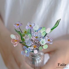 Faiir - Elegant Glass Flower Decoration - Offering 8 Patterns of Exquisite Design Unique Flower, Kinds Of Colors, Apollo Box, Fused Glass Art, Glass Flowers, Dream House Decor, Unique Home