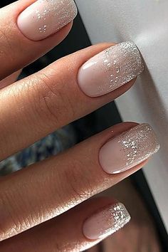 Express yourself through the colors of beautiful nail polish. Drinking Champagne, Wedding Nail Art Design, Nails Bridesmaid, New Years Eve Nails, Wedding Nails Glitter, Classy Nail Designs, Nail Design Inspiration, Glamorous Nails