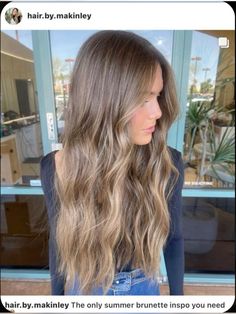 Bronde Balayage On Dark Hair, Ashy Brunette Hair, Bday Hair, Hair 2025, Highlight Ideas, Light Brunette, Balayage Hair Dark