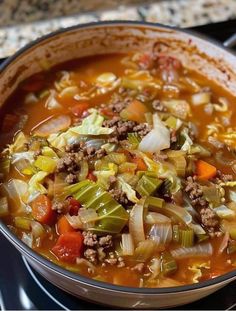 Cabbage Soup Recipe Simple Cabbage Soup, Deconstructed Cabbage Rolls, Recipes Cabbage, Easy Cabbage Soup, Cabbage Soup Recipe, Quick Soup Recipes, Quick Soup, Lipton Onion Soup Mix, Cabbage Roll