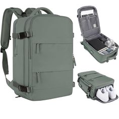 Nwt. This Best-Selling Travel Backpack Is Approved For Most Flights As A Carry-On Or Personal Item. Comes With Usb Access For Charging (Charger Not Included), Suitcase-Style Opening For Easy Opening During Tsa Screening, And A Separate Shoe Pocket That Also Functions As A Wet Pocket. Small Hiking Backpack, Travel Backpack Carry On, Large Toiletry Bag, Carry On Backpack, Large Backpack Travel, Best Travel Backpack, Backpack For Women, Light Backpack, Luggage Backpack