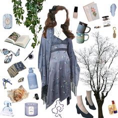 when the rain washes you clean you'll know Outfit | ShopLook Sea Witch Outfit Aesthetic, Water Witch Aesthetic Outfit, Nymphcore Outfits, Light Witch Outfit, Casual Ethereal Outfits, Pisces Venus Outfits, Flowy Outfits Aesthetic, Sea Witch Aesthetic Outfit, Dark Ethereal Outfit