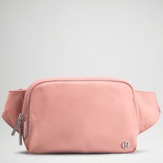 Brand New Never Been Opened Lululemon Everywhere, Belt Bag In Pastel Pink. Very Pretty Pink Color With Silver Hardware. Please Note, This Is A Large Size Which Is Very Rare In This Color. Please Ask All The Questions Before Making A Purchase, Thank You. Slay Baddie, Lululemon Backpack, Lululemon Everywhere Belt Bag, Large Travel Bag, Everywhere Belt Bag, Day Backpacks, School Fit, Canvas Leather Bag, Pink Wristlet