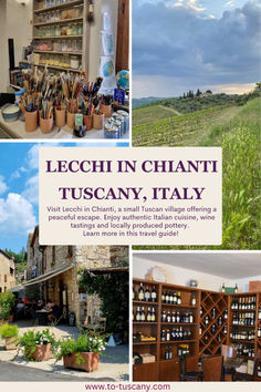 Discover the charm of Lecchi in Chianti with this insider's travel guide. Explore delightful local restaurants offering authentic cuisine, and don't miss the chance to visit the town's popular pottery shop, where unique handcrafted pieces await. Click the link to learn more about this small Tuscan town and start planning your next vacation to Tuscany.