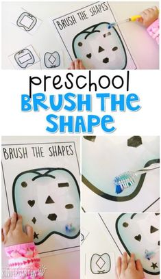 Preschool Healthy Habits, Toothbrushing Activities, Healthy Habits Preschool, Body Preschool, Shapes Kindergarten