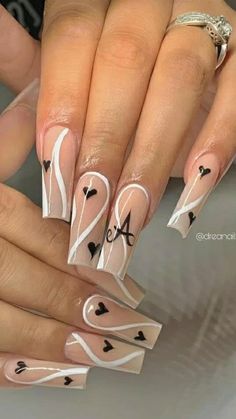 Pin on Idea Pins by you Acrylic Nails Nude, Long Acrylic Nail Designs, French Tip Acrylic Nails, Classy Acrylic Nails, Long Acrylic Nails Coffin, Acrylic Nails Coffin Pink, Long Square Acrylic Nails