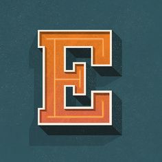 the letter e is made up of squares and rectangles