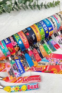 **Custom Cloth Wristbands -Grosgrain festival custom wristbands** 📌 These cloth wristbands are often used as a form of identification or admission for music festivals, concerts, parties, weddings, or other events. 📌They  can be customized with different colors, patterns, logos, texts, or images to suit the theme and style of the event. YOUR LOGO /DESIGN HERE 📌They have a moveable bead to fit any wrist size. 📌Material: Grossgrain ribbon  Shop now! 💗Leave us a message with your design requirements Festival Wristbands, Wristbands Festival, Gift For Clients, Custom Wristbands, Bracelets Wedding, Beginner Blogger, Friends With Benefits, Personalized Bracelets, Etsy Art