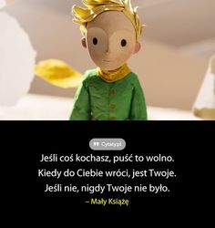 an image of a little boy with a quote on it that says, jesii cos kobaz, pusc to wohno