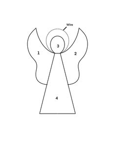 the diagram shows how to draw an angel's wings in three different directions, with numbers