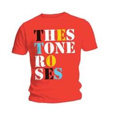 Stone Roses Men's Tee: Font Logo Red T Shirt Fonts, Creative T Shirt Design, Font Logo, Tshirt Design Inspiration, British Rock, Shirt Design Inspiration, Custom Ink