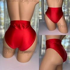 XL 8 Vtg Slippery Second Skin Satin Panty Hi Cut Leg Hi Waist Briefs RED  | eBay Retro High Waist Solid Bottoms, Party Bottoms With High-cut Leg, Solid High-cut Leg Party Bottoms, Party Solid High-cut Leg Bottoms, High Waist Fitted Bottoms With Boning, Fitted High Waist Bottoms With Boning, Solid Color High-cut Leg Party Bottoms, Vintage Stretch Short Length Bottoms, Vintage Red Bottoms For Party