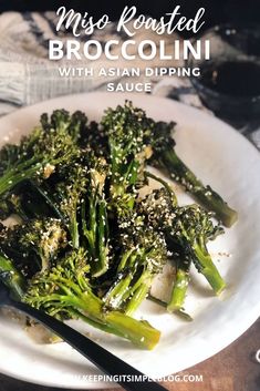 Asian Starters, Miso Ginger Dressing, Grilled Broccolini, Miso Glazed Salmon, Roasted Broccolini, Asian Inspired Recipes, Best Side Dishes, Starters Recipes