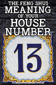 what your address number means according to feng shui! feng shui house number meanings and how to determine if your address number is  lucky or unlucky! and if your address number is unlucky - here's how to fix it! Numbers And Their Meanings, Feng Shui House, Feng Shui Tips, Number Meanings, Address Numbers, Bad Luck, House Number, House Numbers