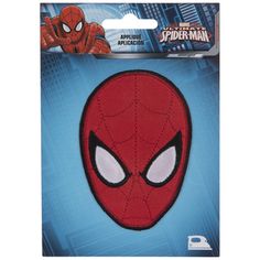 a spiderman mask with white eyes