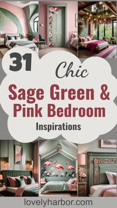 31 Chic Sage Green And Pink Bedroom Inspirations Sage Green And Pink Boho Bedroom, Green And Pink Guest Room, Sage And Dusty Rose Bedroom, Bedroom Decor Green And Pink, Pink And Green Victorian Bedroom, Pink And Green Playroom, Sage Pink Color Palette, Dark Green And Pink Bedroom Ideas, Olive Green And Blush Bedroom