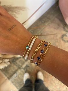 Bracelet Inspo, Preppy Jewelry, Wrist Jewelry, Italy Outfits, Chunky Bracelets