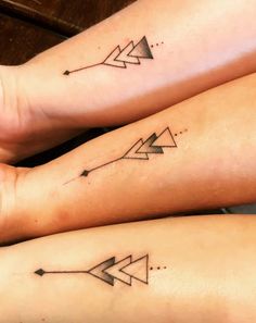 Three Sister Tattoos, 3 Sister Tattoos, Tattoo Friends, Matching Tattoos For Siblings, Matching Sister Tattoos, Triangle Tattoos