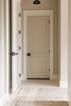 the hallway is clean and ready to be used as an office or home entranceway