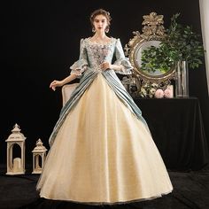 The Marvelous Mrs. Maisel Rococo Medieval Dress Party Costume Masquerade Women's Costume Black Vintage Cosplay Party Masquerade Halloween 9395960 2023 – $135.99 Old Fashion Ball Gowns, Baroque Costume Women, Baroque Gown, Victorian Evening Gown, Victorian Dress Aesthetic, Victorian Dress Costume, Victorian Dress Gown, Victorian Ball Gowns, Rococo Baroque