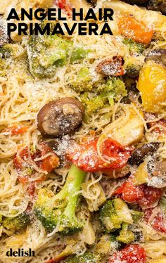 a close up of a plate of food with broccoli and other foods on it