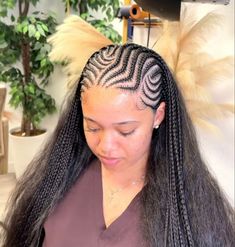 Tattoo Ideas Black Women, Tattoo Ideas Black, Cornrows With Box Braids, Hair Braid Designs, Women Cornrows, Cornrows Natural Hair, Natural Hair Stylists