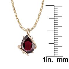 10k-yellow-gold-genuine-pear-shape-garnet-teardrop-pendant-necklace Enhance any wardrobe with this beautiful Garnet pendant necklace. This necklace showcases a genuine natural 10x7 mm pear-shape Garnet in a tear-drop design. Crafted of 10k Yellow Gold and hanging from an 18 inch rope chain, this piece is a wonderful addition to your jewelry collection. January Birthstone Jewelry, Drop Pendant Necklace, Drop Design, Garnet Pendant, Pendant With Chain, January Birthstone, Teardrop Pendant, Garnet Gemstone, Drops Design