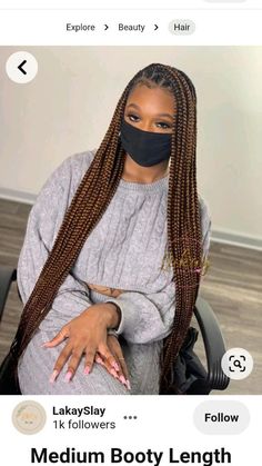 Toya Johnson Braids, T30 Knotless Braids, Box Braids Hairstyles For Black Women Color, Colored Box Braids For Black Women, Color Box Braids For Black Women, Brown Knotless Braids For Black Women, Color Knotless Braids For Black Women, Two Color Knotless Braids, Jumbo Braid Hairstyles