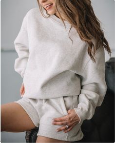 Experience ultimate comfort and style with our delightful cozy long sleeve sweatshirt and short set. Crafted with the finest materials, this ensemble ensures a luxuriously soft feel against your skin, perfect for lounging or casual outings. Our thoughtfully designed shorts come with a convenient drawstring, allowing you to adjust the fit to your liking effortlessly. Embrace both comfort and fashion in this versatile set, ideal for all seasons. 🎁 Looking to create a unique fit? No worries! Simply specify your preferred sizes for the top and bottom in the personalization section during checkout, and we'll tailor your set to perfection. Treat yourself or surprise a loved one with this must-have loungewear set that combines coziness, style, and functionality. Elevate your wardrobe today! Relaxed Fit Soft Cotton Tops, French Terry Crew Neck Sweatshirt For Loungewear, Cotton Cozy Fit Sweater For Loungewear, Cozy Fit Cotton Sweats In Relaxed Style, Cozy Cotton Sweater For Loungewear, Comfortable Relaxed Fit Sweater For Loungewear, Cozy Cotton Sleepwear With Soft Texture, Relaxed Fit Comfortable Sweater For Loungewear, Relaxed Fit Cotton Sleepwear With Soft Texture