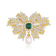 Elevate your style with our 925 Silver Emerald Freshwater Pearl Bow Brooch. Crafted from high-quality silver and adorned with a stunning emerald freshwater pearl, this brooch exudes sophistication and luxury. A perfect addition to any outfit, it's sure to catch the eye and add a touch of elegance to your look.      Tarnish proof    Water proof    Sleep / Nap proof    Safe for sensitive skin    Wear it while working out &showering    Designed to wear 24/7    If there is no stock, the product will take   60    days to produce    Please leave your usual email address and phone number for order contact    There is a discount code on the store homepage, limited to one time per person, welcome to use       Details    Materials: 925 Sterling Silver     Stone: CZ Diamond，Pearl    Weight: 16.4G Pearl Bow, Bow Brooch, Flat Back Earrings, Moissanite Necklace, Gold Brooches, Feather Necklaces, Pearl Brooch, Rose Gold Jewelry, Blue Zircon