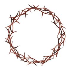 a crown of thorns on a white background