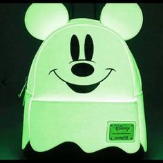 Loungefly Disney Ghost Mickey Mouse Halloween Glow-In-The-Dark Backpack Preorder. Condition Is New With Tags. Shipped With Usps Priority Mail. Details W: 9" X H: 10.5" X D: 4.5" Faux Leather Mini Backpack Applique And Embroidered Details Themed White Backpack For Everyday Use, White Backpack For Halloween, White Halloween Backpack For Travel, White Halloween-themed Travel Backpack, Halloween White Backpack, White Halloween Backpack, Disney Ghost, Mickey Ghost, Disney Bags Backpacks