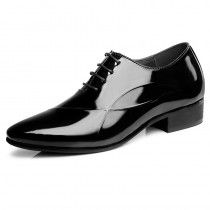 Shiny tuxedo wedding shoes add taller 6cm / 2.36inch black pointy toe elevator formal shoes Black Leather Shoes With Pointed Toe For Wedding, Black Pointed Toe Leather Shoes For Wedding, Black Leather Pointed Toe Shoes For Wedding, Classic Black Wedding Shoes For Business, Black Classic Wedding Shoes For Business, Wedding Oxfords With Pointed Toe, Classic Black Business Shoes For Wedding, Classic Black Pointed Toe Wedding Shoes, Sleek Pointed Toe Business Dress Shoes