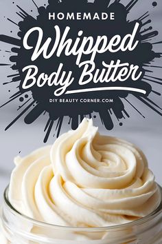 How to Make Whipped Body Butter How Do You Make Body Butter, Vanilla Whipped Body Butter, Whipped Shaving Cream Diy, Whipped Olive Oil Body Butter, Honey Body Butter Recipe, Whipped Cocoa Butter Diy, Body Whipped Butter Diy, How To Whip Shea Butter, Castor Oil Body Butter