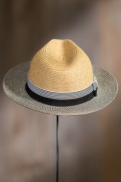 Image Structured Crown Straw Hat For Summer, Spring Vacation Sun Hat With Structured Crown, Summer Structured Crown Toquilla Straw Hat, Structured Crown Summer Hat For Vacation, Summer Vacation Hats With Structured Crown, Vacation Straw Hat With Structured Crown, Toquilla Straw Hat With Structured Crown For Vacation, Straw Hat With Structured Crown For Spring, Summer Straw Hat With Structured Crown