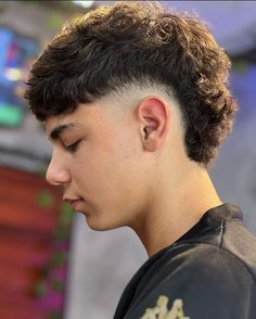 French Crop Top Haircut Men, Hair Types Men, Curly Hair Fade