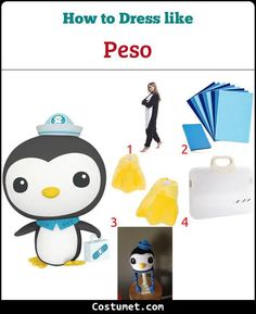 how to dress like peso from the movie penguin's tale with pictures and instructions